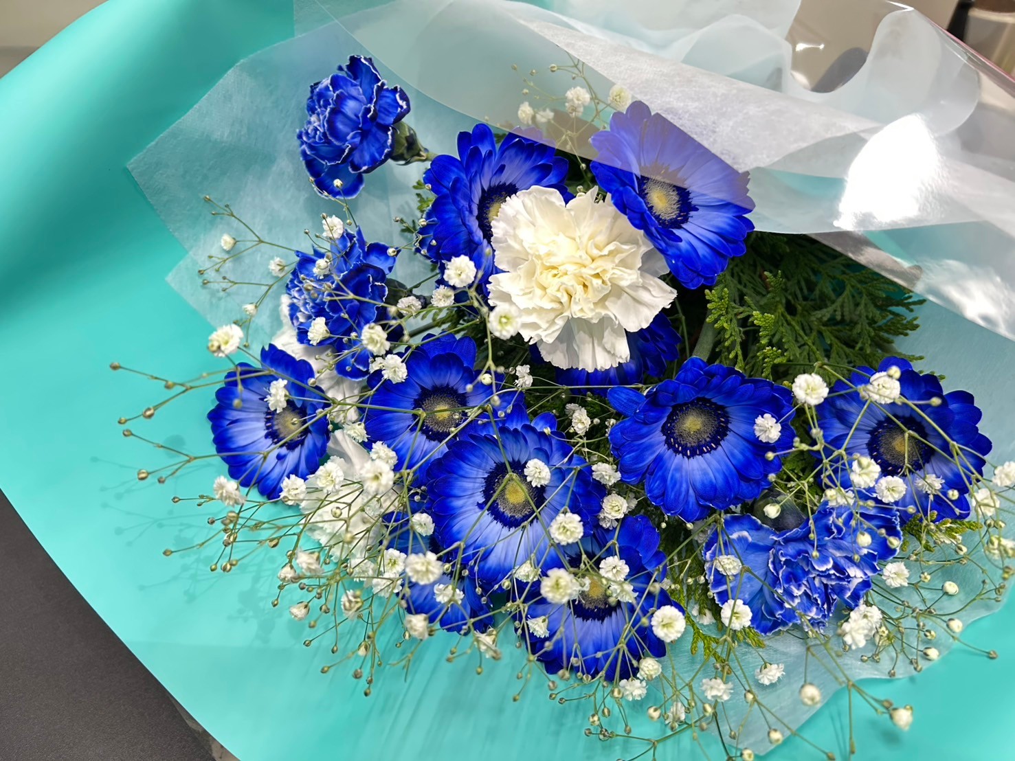 ブルーハーモニーブーケ